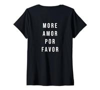 Mujer More Amor por Favor Amor Relación Amor Relación Regalo Camiseta Cuello V