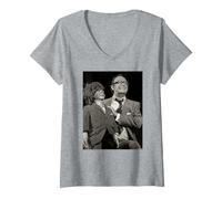 Mujer Morecambe & Wise Eric Dummy Act en el Escenario por Dick Barnatt Camiseta Cuello V