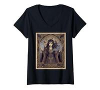 Mujer Morgause - Rey Arturo Leyenda Folclore Mitología Británica Camiseta Cuello V