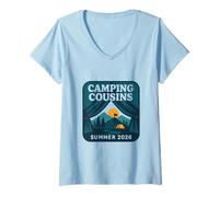 Mujer Morning View Tienda Escena Edición Verano Camiseta Cuello V