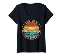 Mujer MORRISSEY The Man The Myth The Legend First Name Camiseta Cuello V