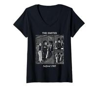 Mujer Morrissey The Smiths 1985 Salford Lads Club Stephen Wright Camiseta Cuello V