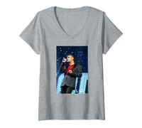 Mujer Morrissey The Smiths Singer en Vivo por Andy Willsher Camiseta Cuello V