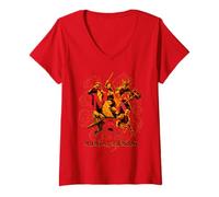 Mujer Mortal Kombat 2 Fighters Cloud Camiseta Cuello V