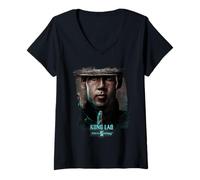 Mujer Mortal Kombat 2 Kung Lao Portrait Camiseta Cuello V