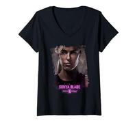 Mujer Mortal Kombat 2 Sonya Blade Portrait Camiseta Cuello V