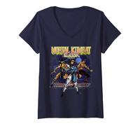 Mujer Mortal Kombat | Productos Oficiales de Videojuegos | WBMKT02 Camiseta Cuello V