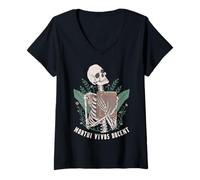Mujer Mortui Vivos Docent Medicina Legal Patología Camiseta Cuello V