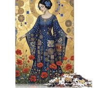 Mujer Mosaico Dorado Rompecabezas 300 Piezas, Juego Familiar