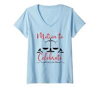 Mujer Motion to Celebrate Lawyer Graduation Funny Future Attorney Camiseta Cuello V
