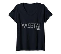 Mujer Motiva tu Dieta! ¿Quieres Perder Peso y Mejorar tu Estilo.Declaración de Dieta Elegante Camiseta Cuello V