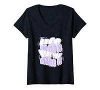 Mujer Motivación: la vida solo puede ser lo que haces de ella Camiseta Cuello V