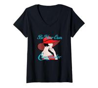 Mujer Motivacional Siempre SÉ TU Propia Animadora Camiseta Cuello V