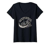 Mujer Motivo De Bicicleta De Gravel con El Texto of All The Paths Camiseta Cuello V