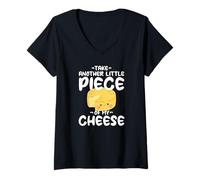 Mujer Motivo Kawaii Take Another Little Piece of My Cheese Camiseta Cuello V