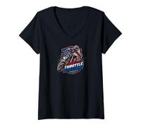Mujer Motocross Supercross Race Dirt Bike Racing Dirt Never Hurt Camiseta Cuello V