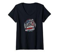 Mujer Motocross Supercross Race Dirt Bike Racing Dirt Never Hurt Camiseta Cuello V