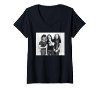 Mujer Motörhead Lemmy Kilmister Phil Taylor y Eddie Clarke 1981 Camiseta Cuello V