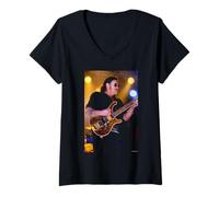 Mujer Motorhead Lemmy Kilmister En Vivo Por Andy Willsher Camiseta Cuello V