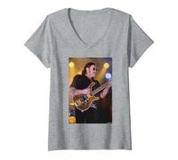 Mujer Motorhead Live Lemmy Kilmister por Andy Willsher Camiseta Cuello V