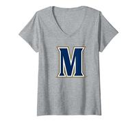 Mujer Mount St. Mary's University Mountaineers M Logo Camiseta Cuello V