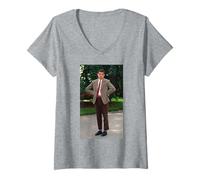 Mujer Mr Bean La película Foto Promocional Rowan Atkinson Camiseta Cuello V