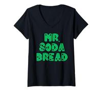 Mujer mr. Soda Pan Comida Inspirado en apodos irlandeses Hombres, Mujeres y niños Camiseta Cuello V