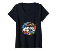 Mujer Muay-Thai,.Jeet Kune Do JKD Artes Marciales Mixtas Camiseta Cuello V