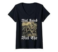Mujer Muchos Enemigos, Mucho Honor Georg Von Frundsberg Camiseta Cuello V