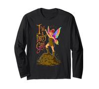 Mujer Mud Run Princess I'm a Dirty Girl Equipo Fairy Girls ATV Manga Larga