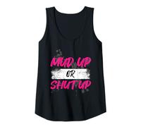 Mujer Mud up or Shut up Muddy Race Muddy Race Mud Run Camiseta sin Mangas
