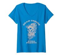 Mujer MUERTO DENTRO TODAVÍA BONITO Camiseta Cuello V
