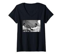 Mujer Muhammad Ali Campeón Mundial Boxeador Entrenamiento Para Henry Cooper Camiseta Cuello V