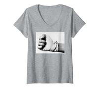 Mujer Muhammad Ali Wrapped Fist Promo Rumble En El Boxeo De La Selva Camiseta Cuello V