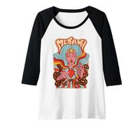 Mujer Mujer trippy psicodélica, arte del tercer ojo Camiseta Manga Raglan