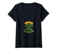 Mujer Mujeres inspiradoras Jesús me ama esto lo sé Camiseta Cuello V