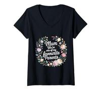 Mujer Mum You'Re One of My Favourite Parents Apreciación - Camiseta Cuello V