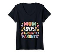 Mujer Mum You'Re One of My Favourite Parents Apreciación - Camiseta Cuello V
