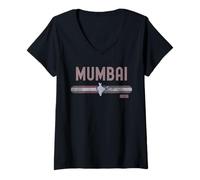 Mujer Mumbai India | Vacation Travel Camiseta Cuello V