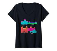 Mujer Museos Famosos Museos Louvre Galería Uffizi Orsay Camiseta Cuello V