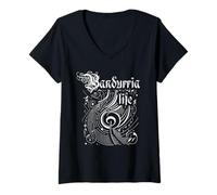 Mujer Música Ondulada Bandurria Life | Bandurriaist Camiseta Cuello V