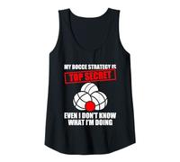 Mujer My Bocce Strategy Petanque Bocce - Juego de Bocce Camiseta sin Mangas