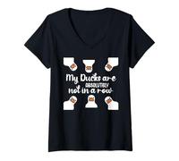 Mujer My Ducks Are Absolutely Not in a Row I Don't Have All Duck Camiseta Cuello V