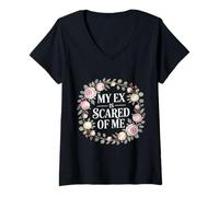 Mujer My Ex Is Scared of Me Venganza por ruptura - Camiseta Cuello V