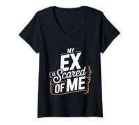 Mujer My Ex Is Scared of Me Venganza por ruptura - Camiseta Cuello V