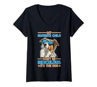 Mujer My Favorite Child Don't Be Ridiculous It's The Dog Camiseta Cuello V