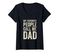 Mujer My Favorite People Call Me Dad - Día del Padre Camiseta Cuello V