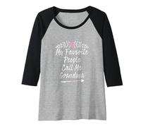 Mujer My Favorite People Call Me Grandma Camiseta Manga Raglan