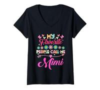 Mujer My Favorite People Call Me Mimi Funny Día de la Madre Camiseta Cuello V