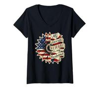 Mujer My Favorite Veteran Is My Husband Veterans Day Veteran Wife Camiseta Cuello V